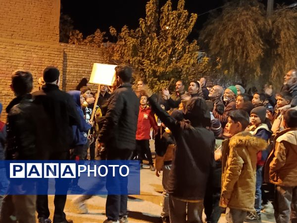 تشییع نمادین حضرت زهرا(س) در دهستان رزق‌آباد