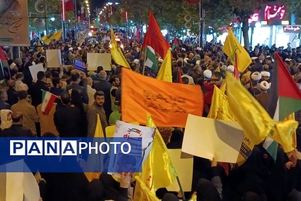 تجمع کودکان و نوجوانان زنجانی در محکومیت جنایات رژیم صهیونیستی 