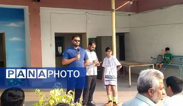 هفته تربیت‌بدنی و ورزش در صف صبحگاهی مدرسه جوادالائمه