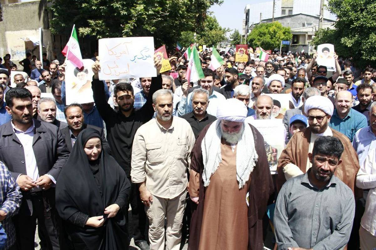 راهپیمایی «جمعه خشم و نصر» در شهرستان کردکوی