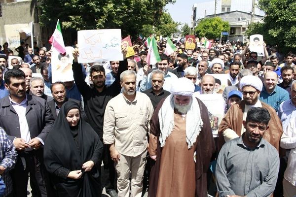 راهپیمایی «جمعه خشم و نصر» در شهرستان کردکوی