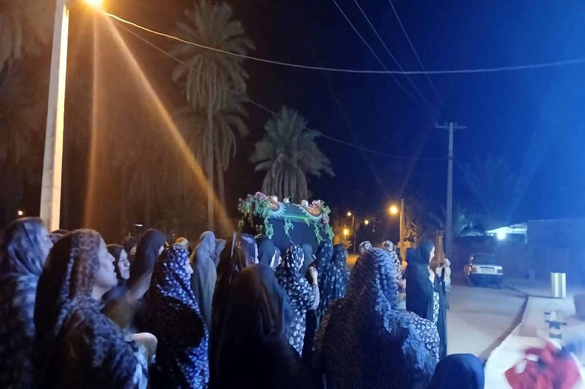 آیین معنوی زنان فین و مارم در سوگ بانوی دو عالم حضرت فاطمه زهرا(س)