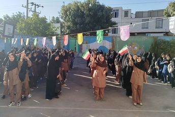 مراسم نخستین روز بازگشایی مدارس و گرامیداشت هفته دفاع مقدس در نورآباد