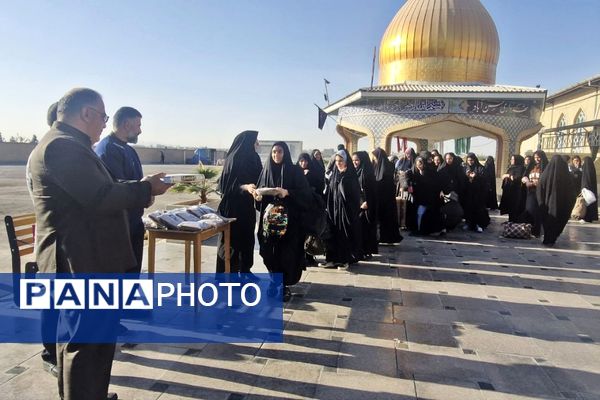 عطر ایمان در آیین بدرقه دختران راهیان نور فشافویه 