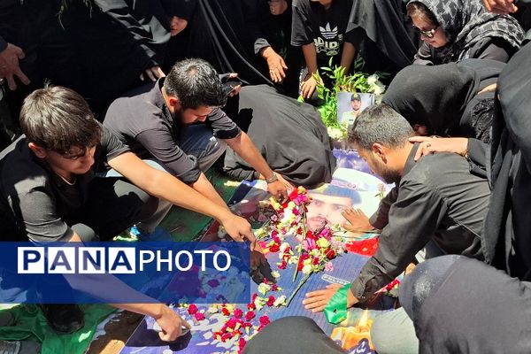 مراسم وداع با شهید امیرحسین مزینی در فریمان