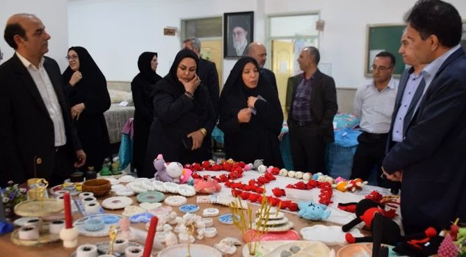 افتتاح نمایشگاه دستاوردهای مهارت آموزان در مرکز آموزش فنی و حرفه شهرستان زارچ