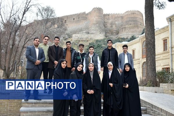 اردوی دو روزه نمایندگان مجلس دانش‌آموزی لرستان با بازدید از مراکز فرهنگی