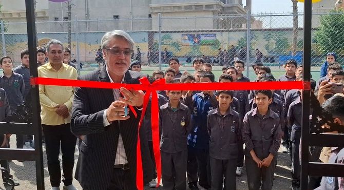 افتتاح آلاچیق در دبستان پانزده خرداد 