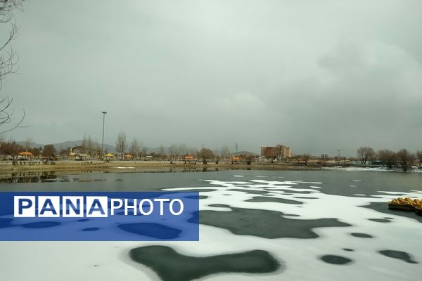 برف زمستانی در شهرستان بن 