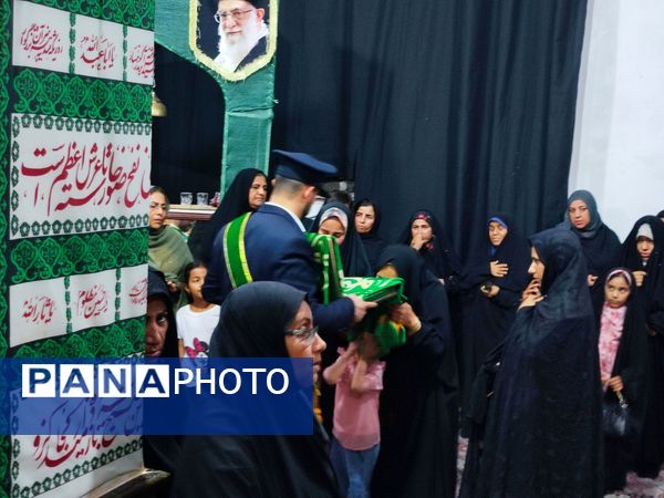 پرچم متبرک حضرت معصومه(س) بوموسی را عطر آگین کرد