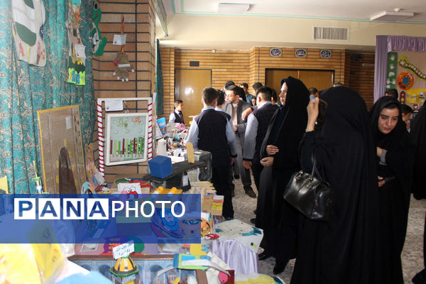 نمایشگاه طرح جابر در مدرسه باباییان ناحیه یک قم