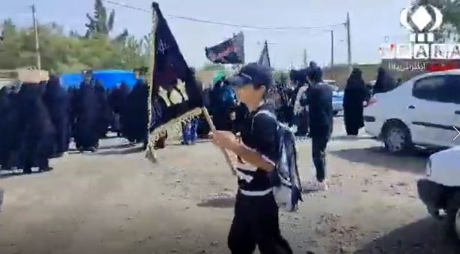 عرض ارادت اهالی ورجان قم به سیدالشهدا(ع)