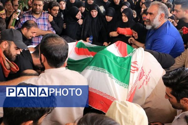 برگزاری مراسم تشییع پیکر مطهر  شهیدان مدافع وطن ، مصطفی بیات و غلامرضا سوری در آستان مقدس بی‌بی سکینه(س) صفادشت 