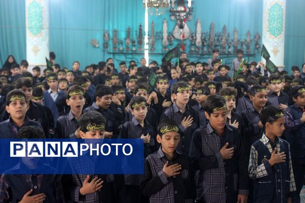 عزاداری دانشآموزان قم در آستان مقدس امامزاده سیدعلی(ع)