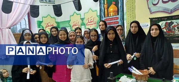 مراسم عزاداری هیات دخترانه راحیل در کانون فرهنگی تربیتی سمیه شهرستان شیروان