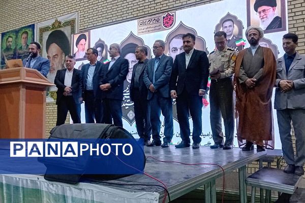 مراسم اولین سالگرد آیت‌الله رئیسی در سالن ورزشی امید اصیل آباد 
