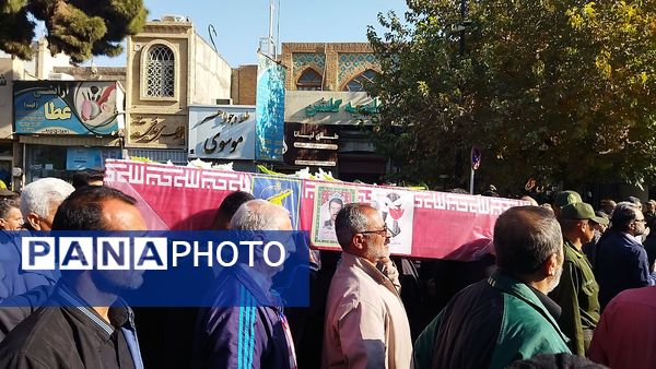 تشییع پیکر جانباز شهید علی فتح آبادی در نیشابور 