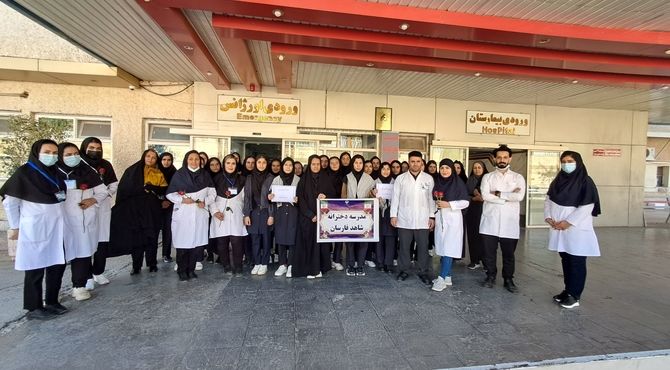 فرشتگان سفیدپوش در قاب قدردانی دانش‌آموزان شاهد