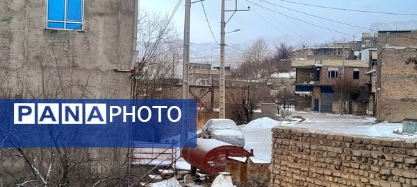  دومین برف پاییزی در شهر بار 