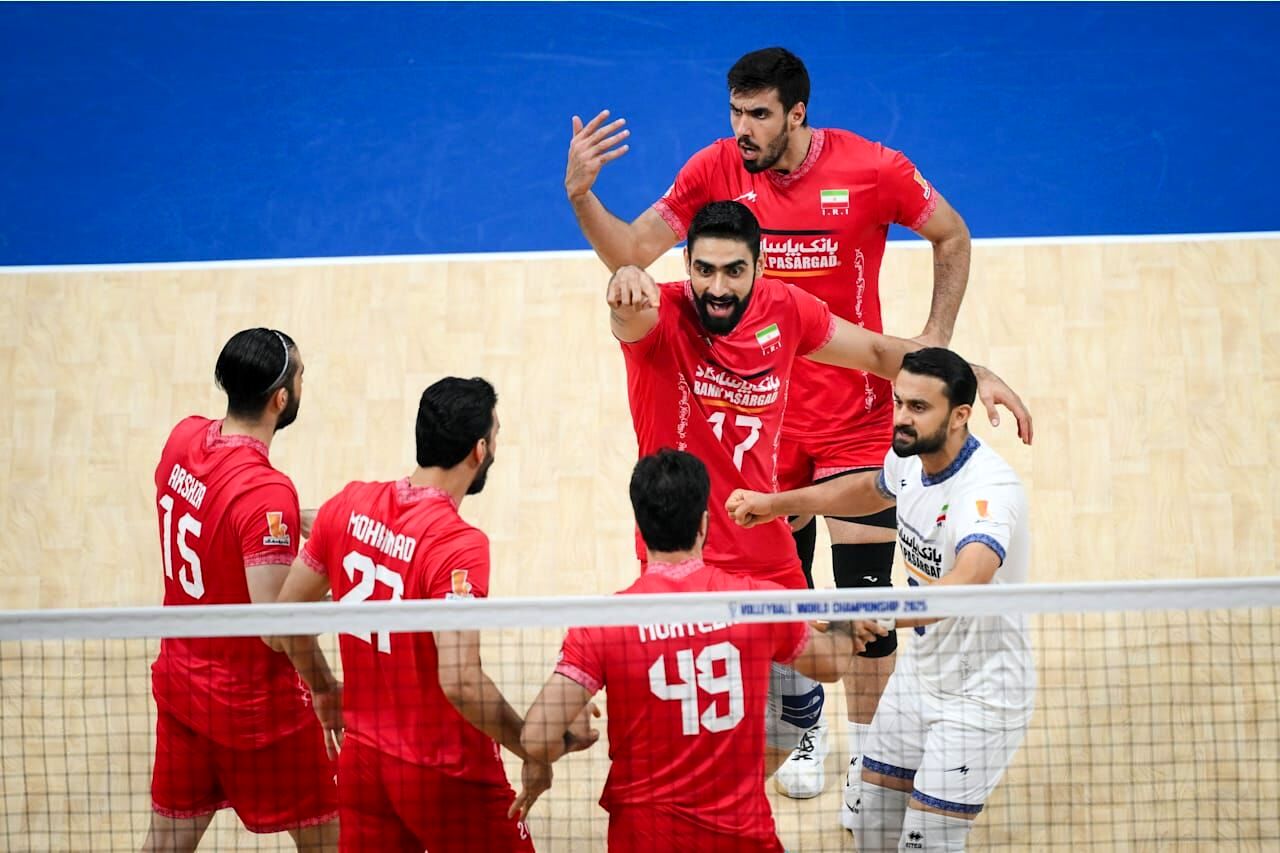 والیبال ایران در جمع ۸ تیم برتر جهان