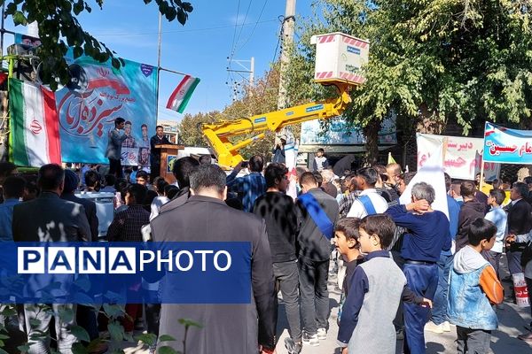 راهپیمایی روز ۱۳ آبان در شهرستان سملقان