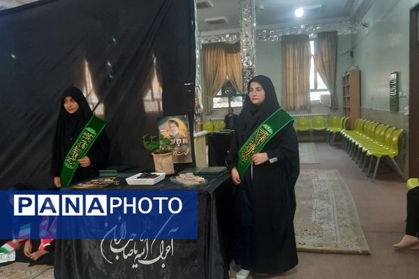 مراسم هفتمین روز شهادت‌ سید مقاومت در ناحیه۶ مشهد 