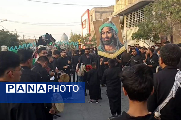 بانگ چاووش محرم و لبیک یاحسین در شهر بهمن