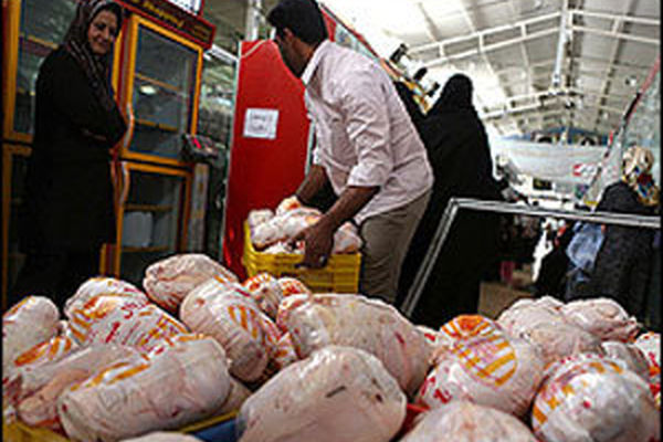 اعلام نرخ رسمی مرغ توسط ستاد تنظیم بازار در هفته جاری