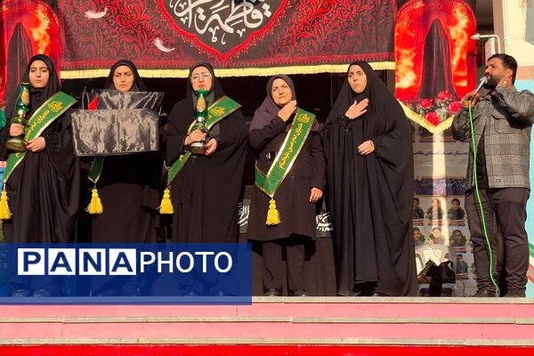 پیوند دل‌های دانش‌آموزان شهرقدس در سوگ حضرت زهرا(س)