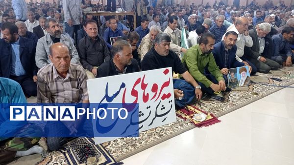 حضور پرشور مردم یاسوج در نماز جمعه خشم 