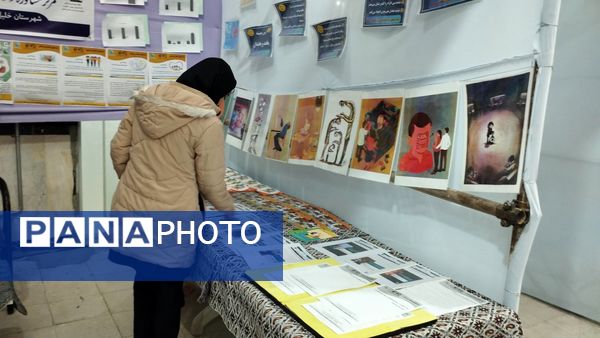 بازدید دانش آموزان از نمایشگاه پژوهش و فناوری در خلیل آباد
