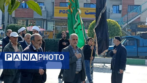 زنجیر زنی و دسته‌روی شهادت حضرت فاطمه زهرا در محمودآباد