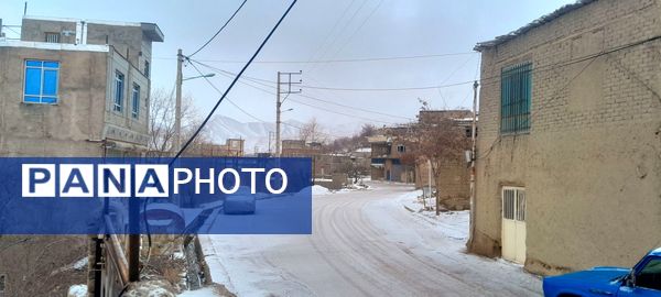  دومین برف پاییزی در شهر بار 