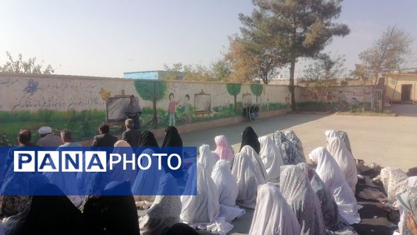 نماز باران در آموزشگاه زهرا عبداللهیان ارغا خلیل آباد 