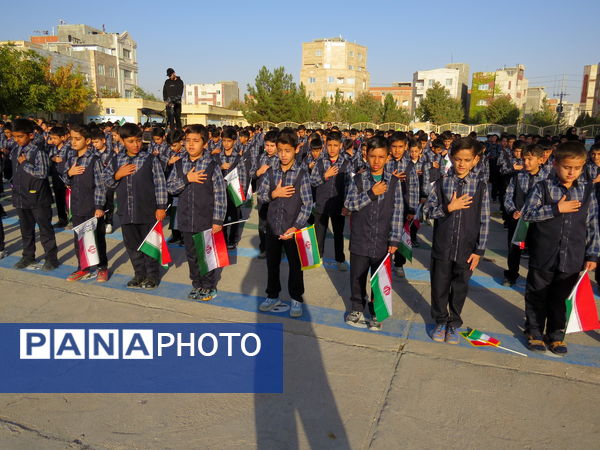 آغاز روزی پرنشاط با اجرای ورزش صبحگاهی در مدارس بجنورد 