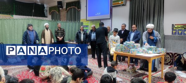 حضور ۷٠ دانش‌آموز  معتکف در مسجد امام رضا(ع)، رضا آباد شرقی شیروان