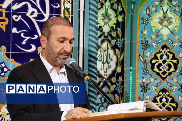 پرچم متبرک امام رضا (ع) در جشن ولادت امام رئوف در مسجد امام حسن عسکری (ع) بجنورد 