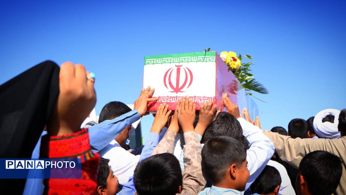 تشییع پیکر مطهر شهید گمنام در روستاهای شهرستان ریگان