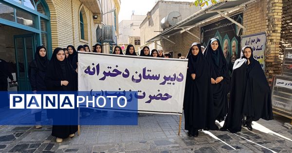 حضور نوجوانان علم و دانش مدرسه حضرت زینب(س) در نماز جمعه شهرستان اسدآباد 