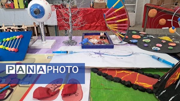 نمایشگاه جشنواره «نوین کاو» در پژوهش سرای دانش‌آموزی حاجی آباد