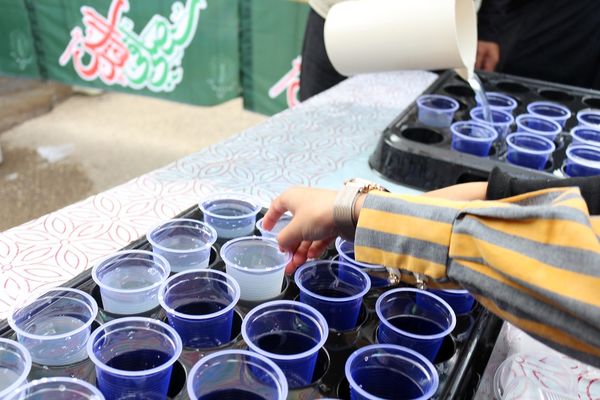 برپایی موکب سازمان دانش آموزی استان اردبیل در مراسم دلدادگان حسینی