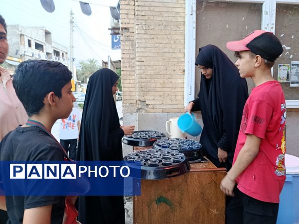 موکب دلدادگی در حاجی‌آباد عطر شهادت امام رضا (ع) در مسجد جامع پیچید