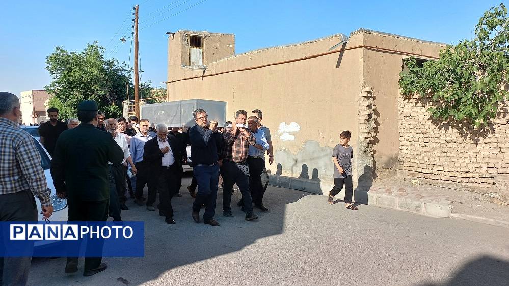 تشییع پیکر مادر شهید «حسن محمدی» در جعفریه قم