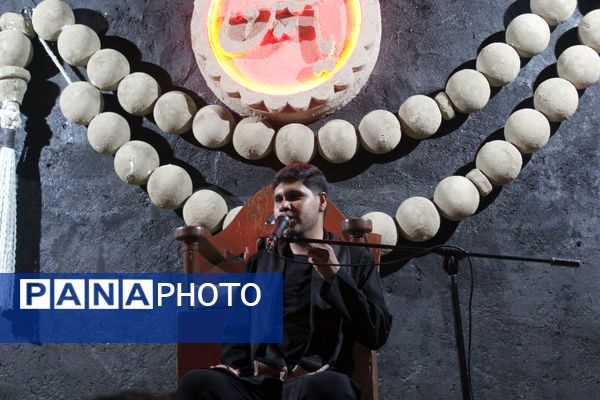 مراسم عزاداری شب سوم محرم در هیات مکتب‌‌الزهرا شهرستان حاجی‌‌آباد