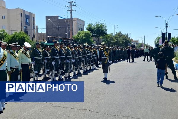 مراسم وداع با شهید امیرحسین مزینی در فریمان