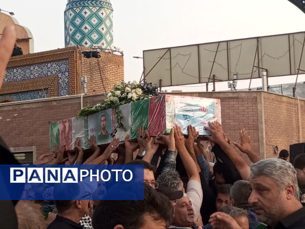 تشییع باشکوه پیکر شهید مبارزه با اسرائیل جنایتکار