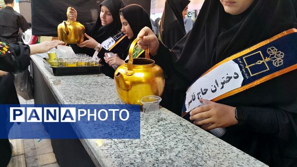تجمع دانش‌آموزان شهرستان اسفراین در مراسم یادبود شهدای خدمت
