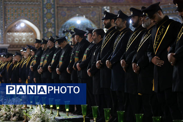 آیین شمعدان‌گردانی و خطبه خوانی شام رحلت حضرت معصومه(س)