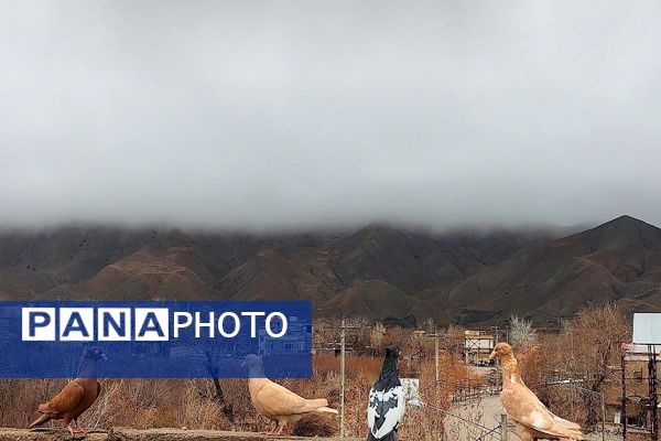 حال هوای شهر زیبای بار بعد از اولین بارش باران زمستانی