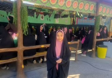 برپایی موکب عزاداری حضرت فاطمه زهرا (س) در دبستان قرآنی اکبرزاده